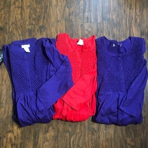 2 Modest dresses size 2x long sleeve smock bodice